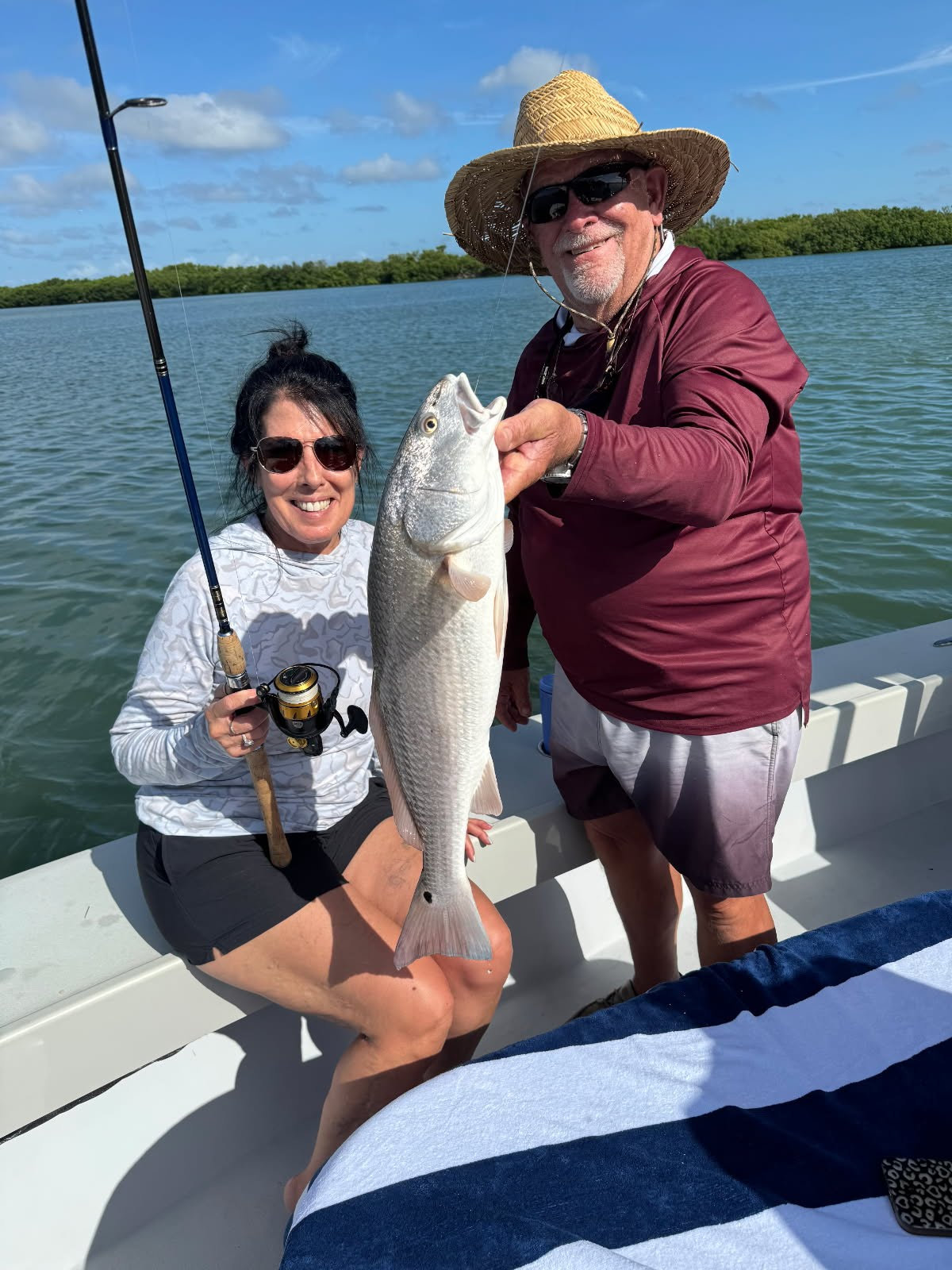 Redfish catch in Tampa Bay